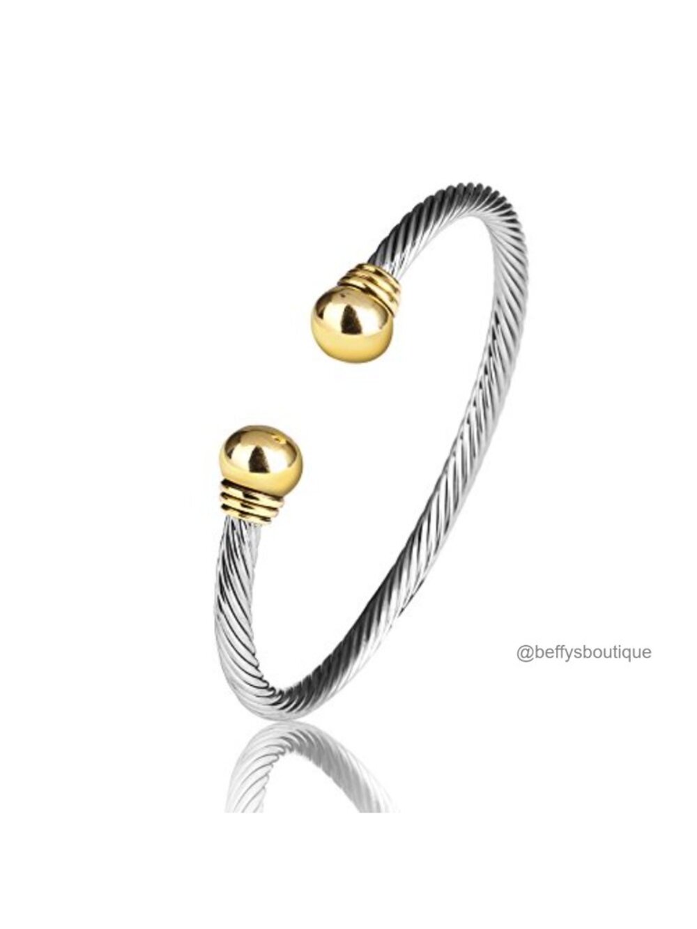 Twisted Cable Wire Cuff Bangle Bracelet Thin Bangle Everyday Party Gift